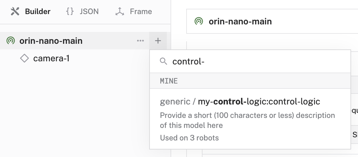 Configuration builder UI